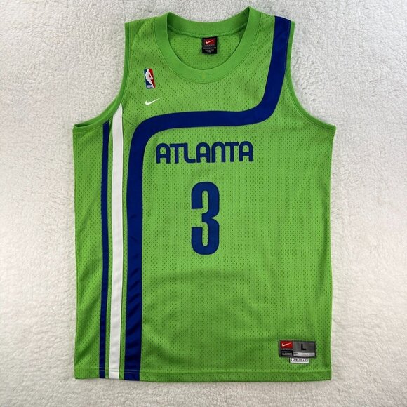 Nike Basketball Jersey Men L Y2K Rewind Atlanta Hawks SHAREEF ABDUR-RAHIM - Picture 1 of 16